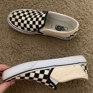 Black and white checkered vans